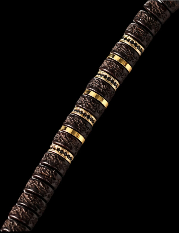 Coconut Shell Disc Bead Bracelet - Image 4