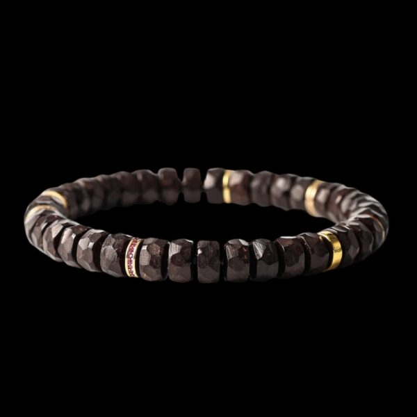 Formless Disc Coconut Shell Mala Bracelet