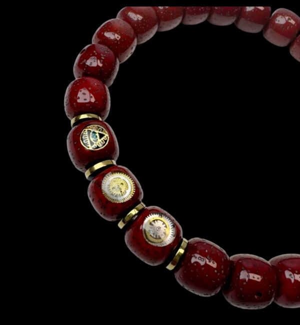 Ruby Star-Moon Bodhi Bracelet - Image 2