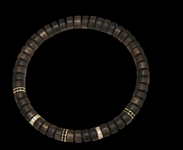 Divine Agarwood Discs Bracelet - Image 2