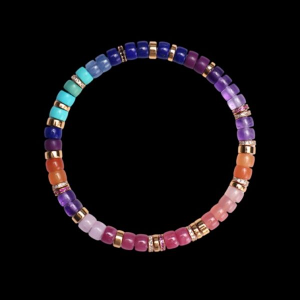 24K Gold Rainbow Bracelet