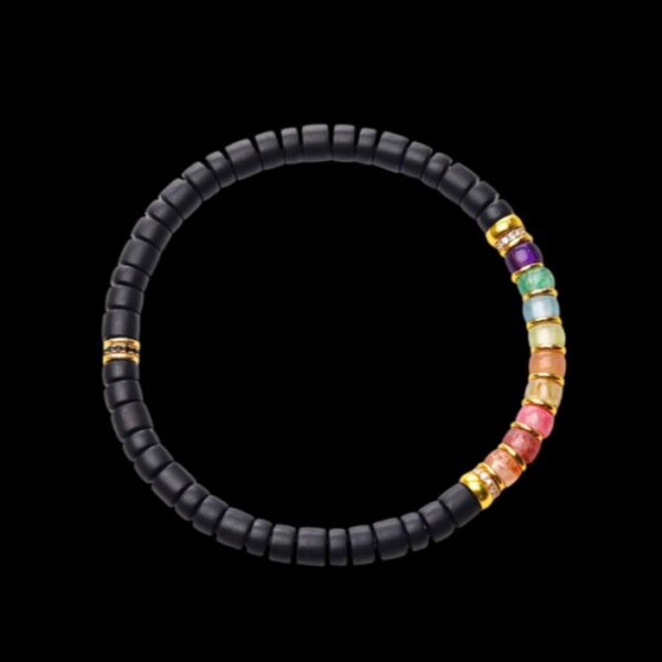 Ebony Rainbow Bracelet